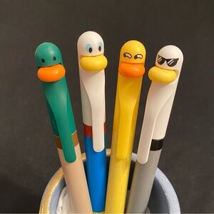 Fun Duck Character Pen Set - Quack, Quack, Let’s Lighten Up
